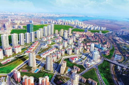 Bahçeşehir  ilçesinden bir görüntü, Bahçeşehir temizlik şirketi.